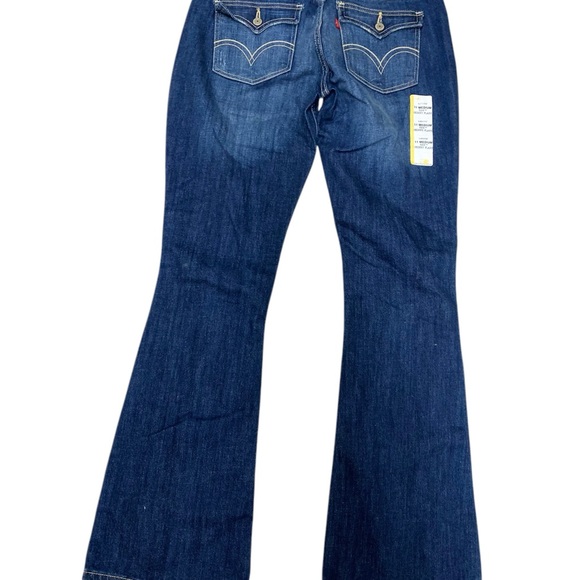 Levi’s 524 Too Super Low Flare Leg Distressed Denim Jeans Size 11 - Picture 11 of 11